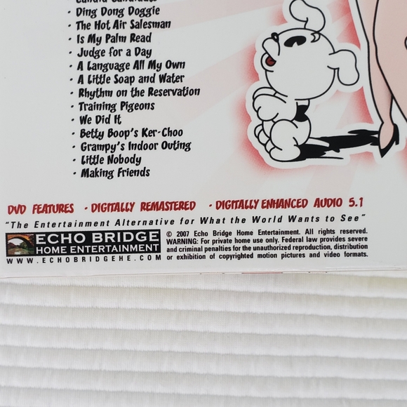 2 Betty Boop DVD's 55 Classic Cartoons Digitally Enhanced Audio 5.1 2007 - Picture 5 of 16